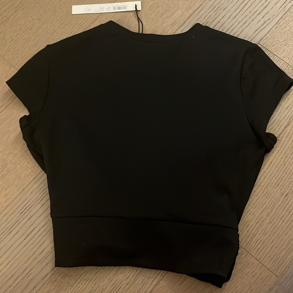 NWT Susana Monaco Black Crop Top - Picture 4 of 4